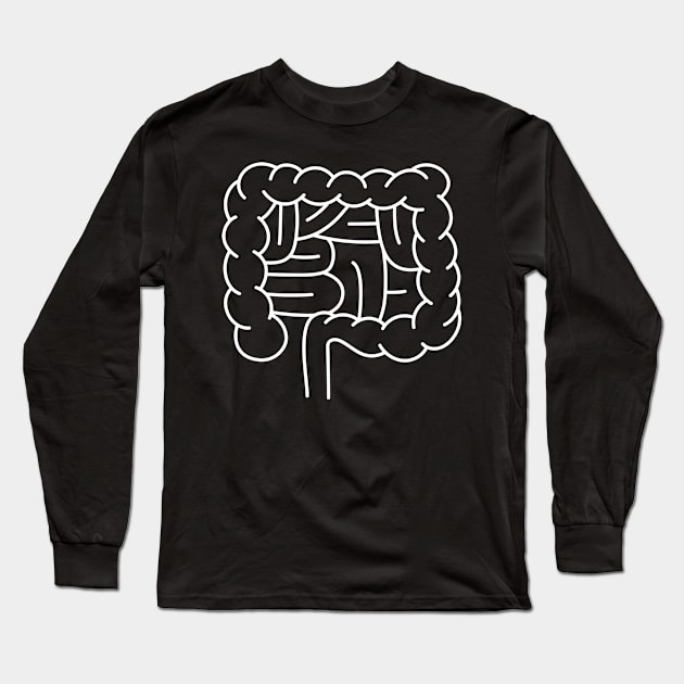 Intestine Long Sleeve T-Shirt by Teravitha